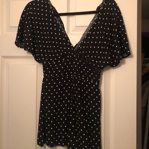 Polka dot romper